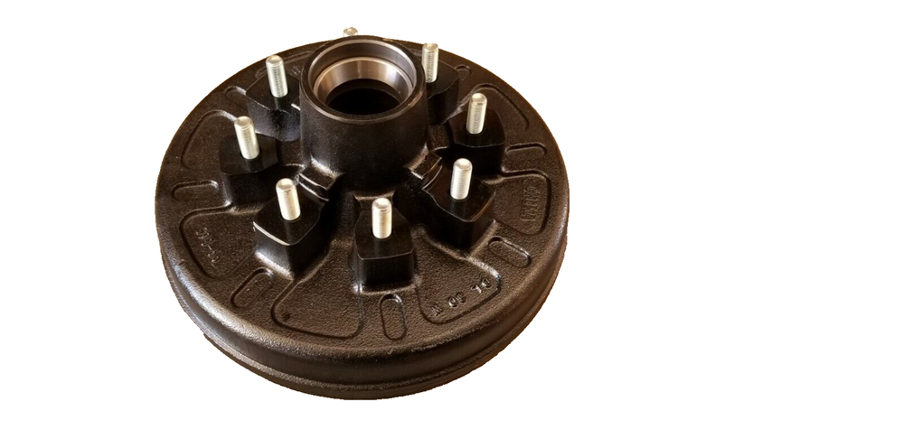 12 x 2 Trailer 8x6.5 Lug 1/2" Studs Brake Drum 7000# Axle DRUM ONLY NO BEARINGS