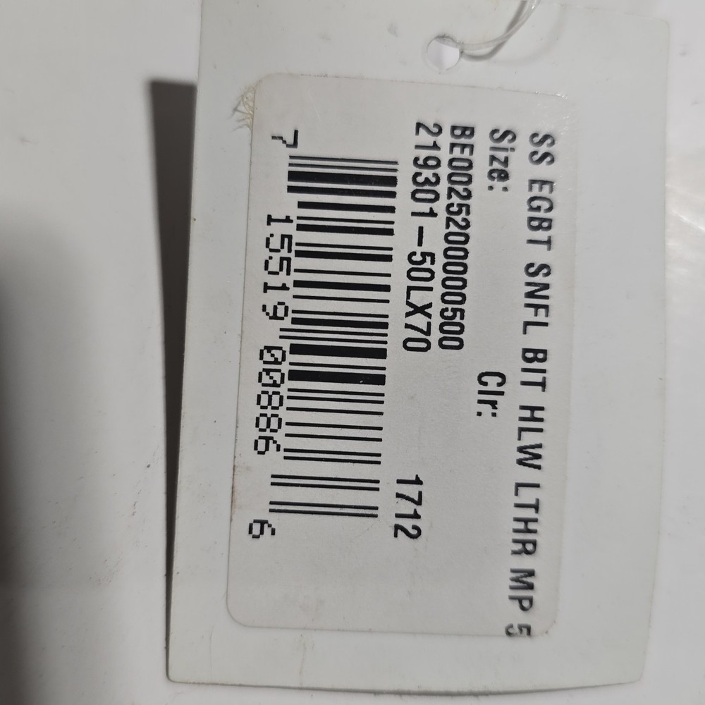 METALAB Eggbutt Leather Covered Snaffle Bit