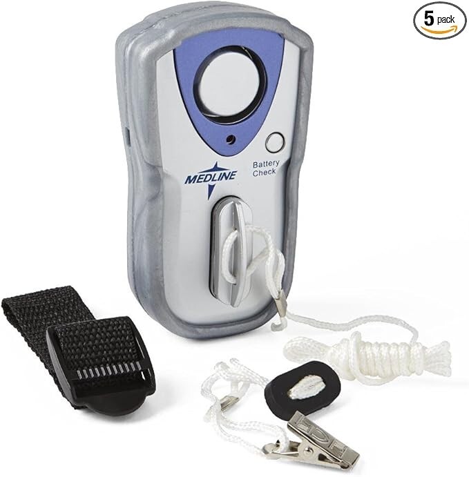 5 Pack - Medline Advantage Patient Alarm with Magnetic Tether