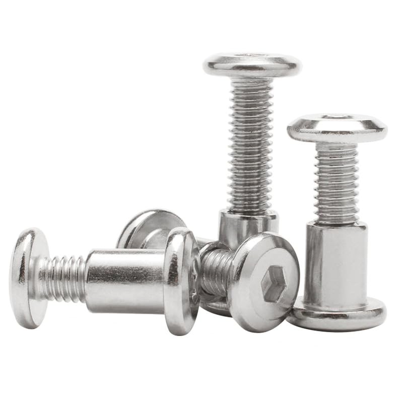 IKEA Billy Bookcase Connecting Hardware Screws, M6x35mm 12-Pack, silver tone