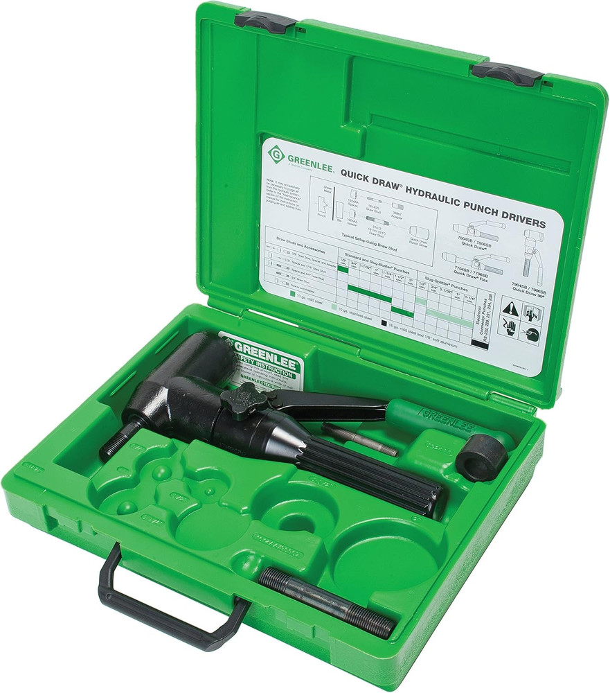 7904SB Quick Draw 90 Hydraulic Punch Driver Tool Kit - Complete Set