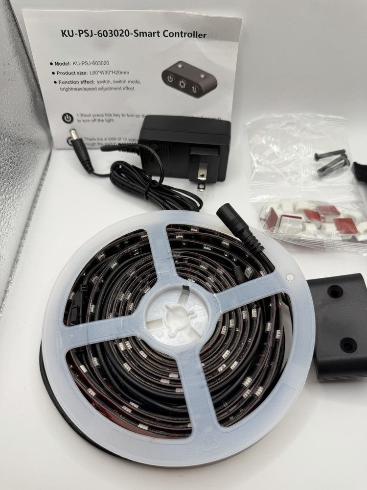 KU-PSJ-603020 Smart LED Light Strip Kit, Switch Control, Brightness & Speed Adj