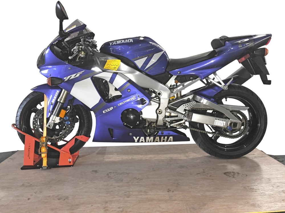 BK100 LOCK AND LOAD Motorcycle Drive-In Chock - Secure Transport System