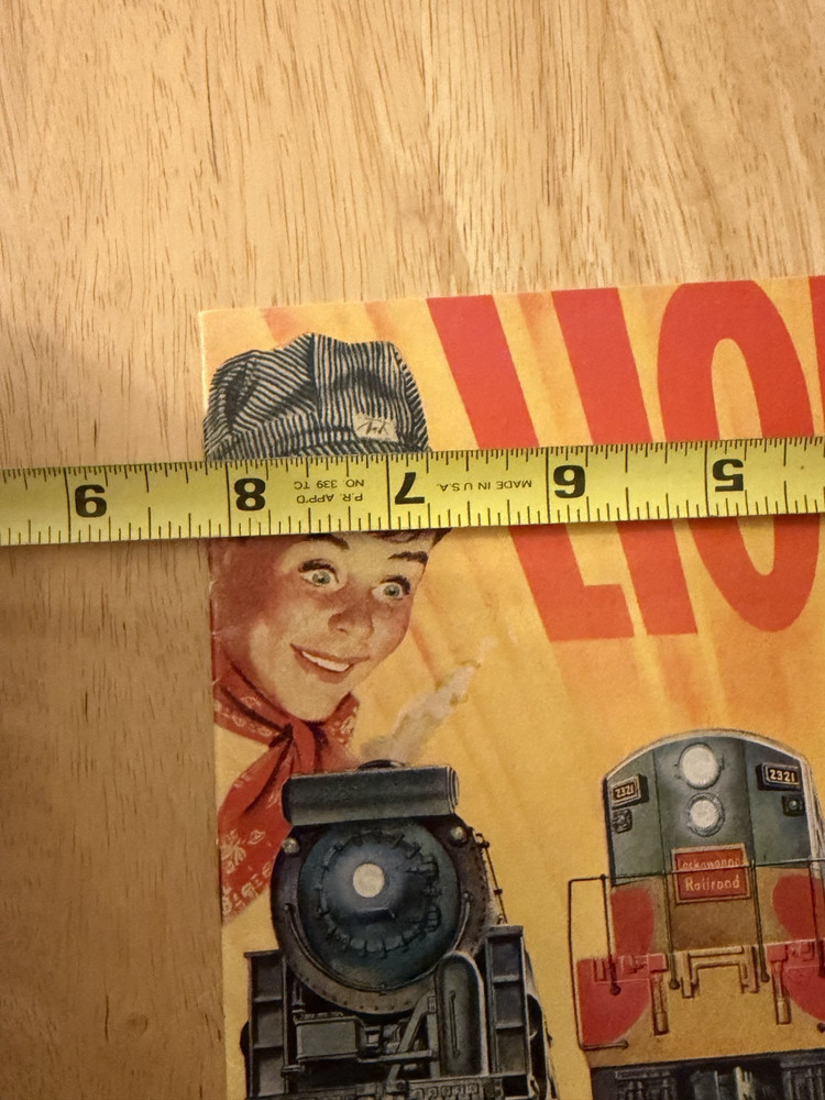 Lionel Catalog 1954 Original mini catalog with outer envelope