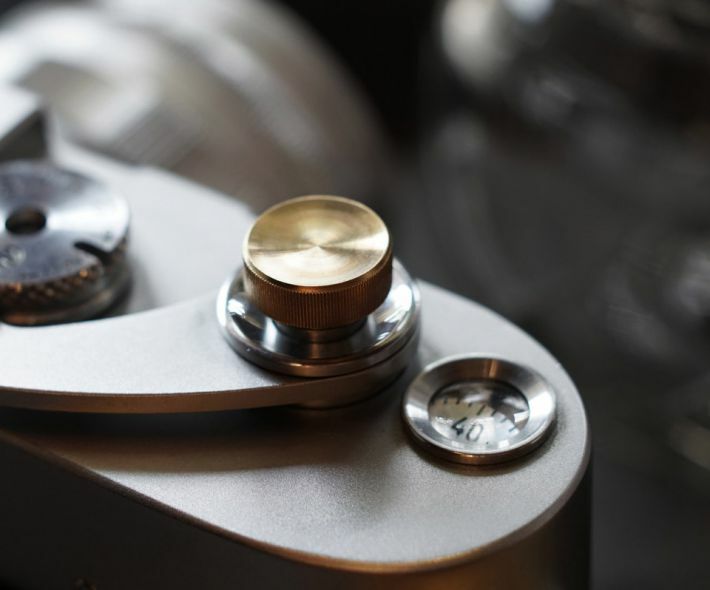 NANIGASHI Shutter Release Button BRASS ' LARGE ' L Size #013411