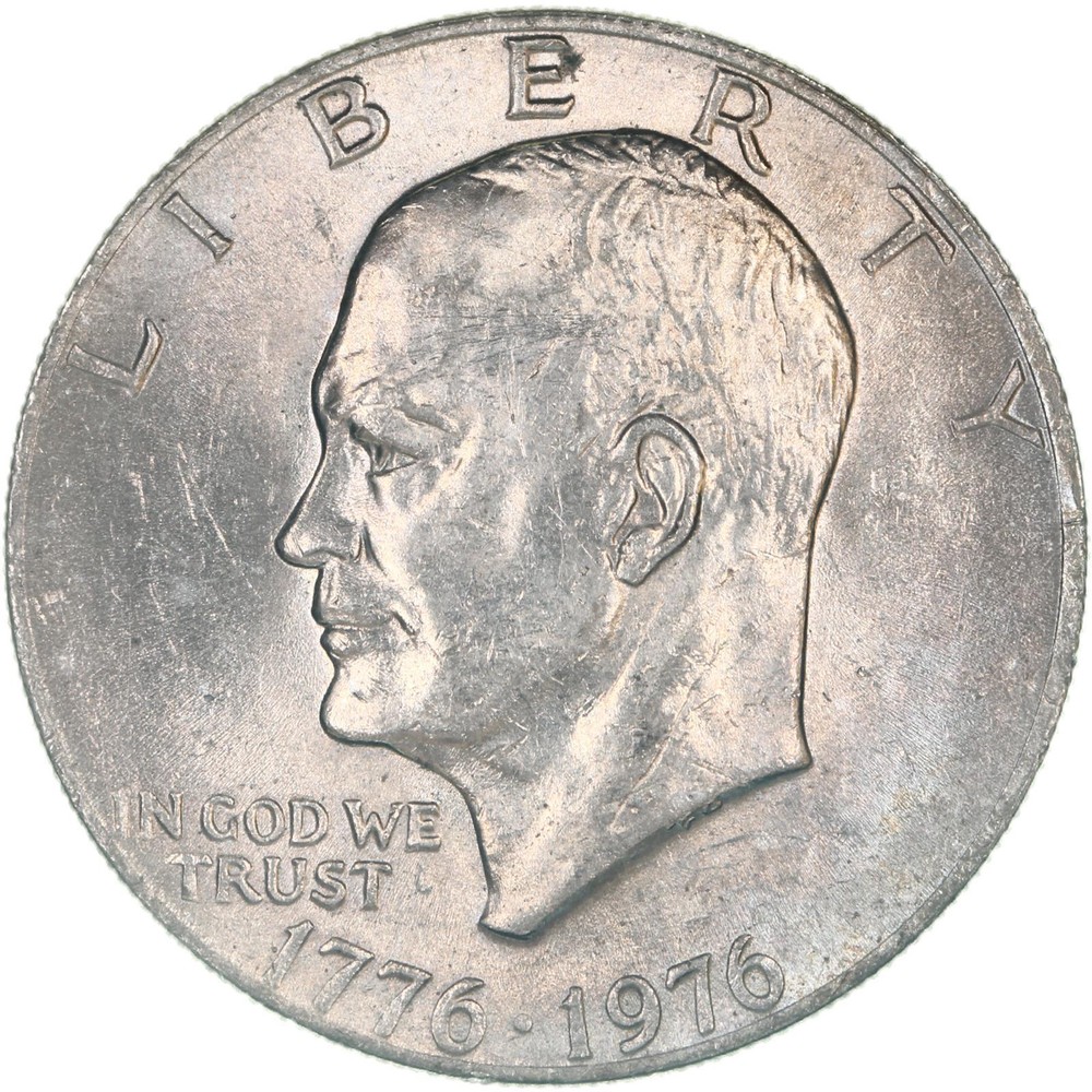 1976 (P) Eisenhower Bicentennial Dollar Type 2 AU Ike