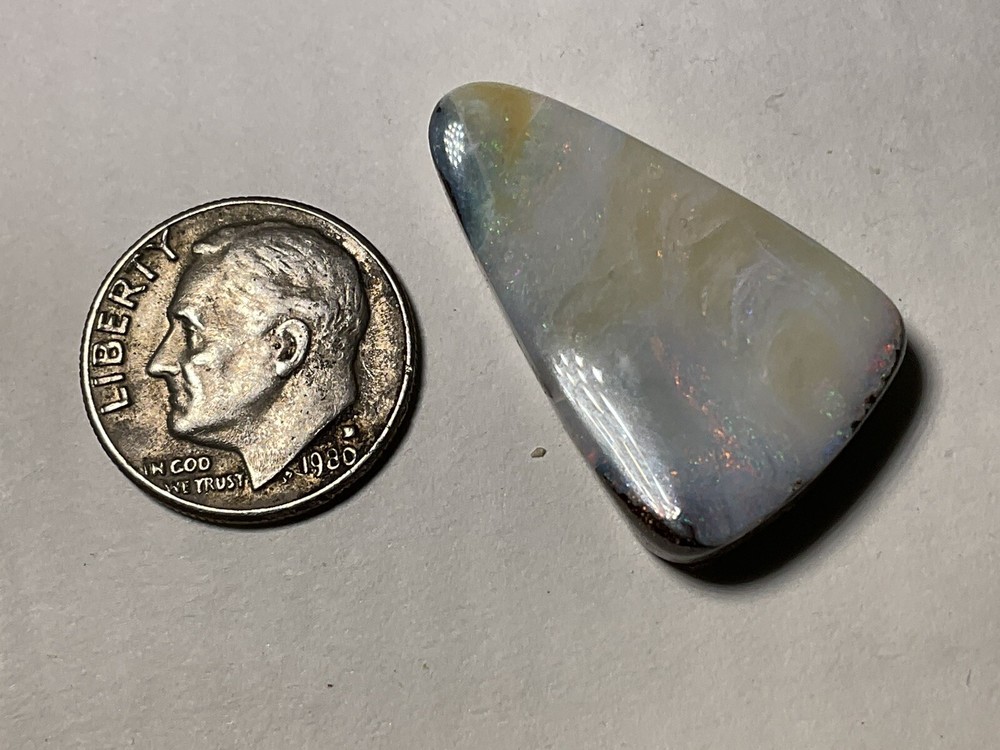 All Natural Solid Australian Boulder Opal, 21 carats, double sided