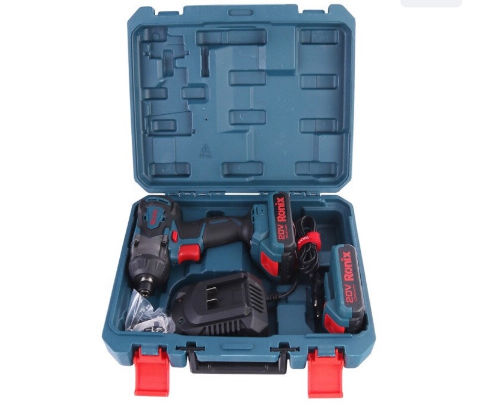 Ronix Impact driver Drill 2 Battery 20 volt each