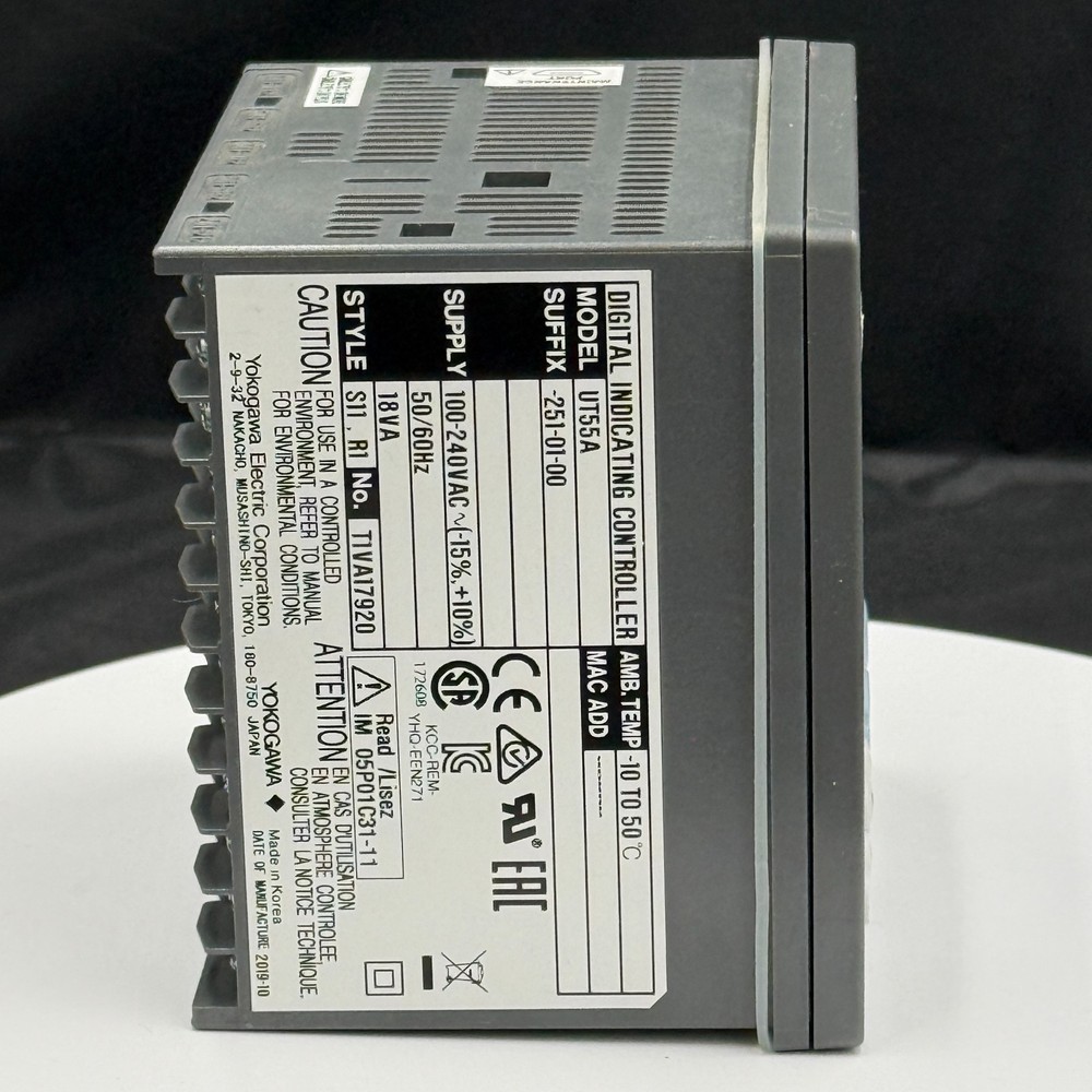Yokogawa UT55A Digital Indicating Temperature Controller Tested Working