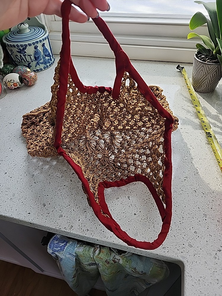 Vintage Sisal Mesh Bag