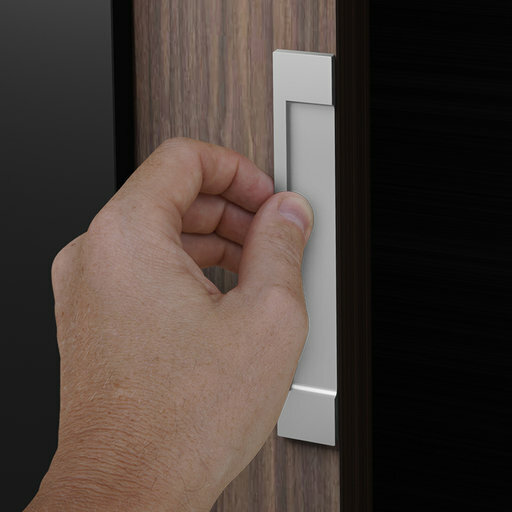 2 Finger Pull Flush Self-Stick on Handle Bypass Sliding pocket Doors Adhesive