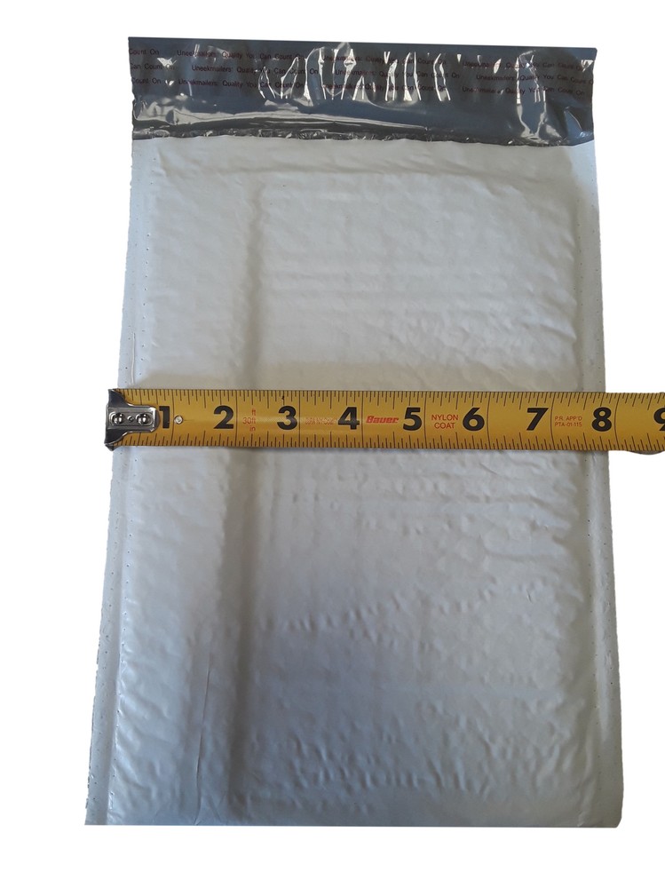 25 7.25x12 Poly Bubble Mailer Envelope Shipping Wrap Plastic Mailing