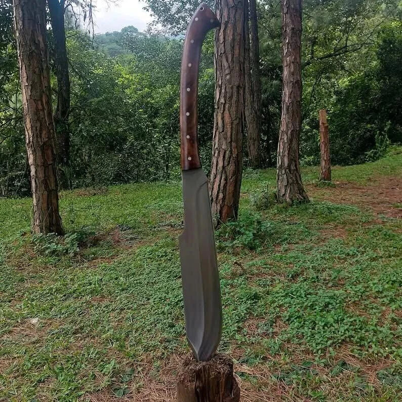 CUSTOM HANDMADE D2 TOOL STEEL COMBAT MACHETE KNIFE SURVIVAL KNIFE
