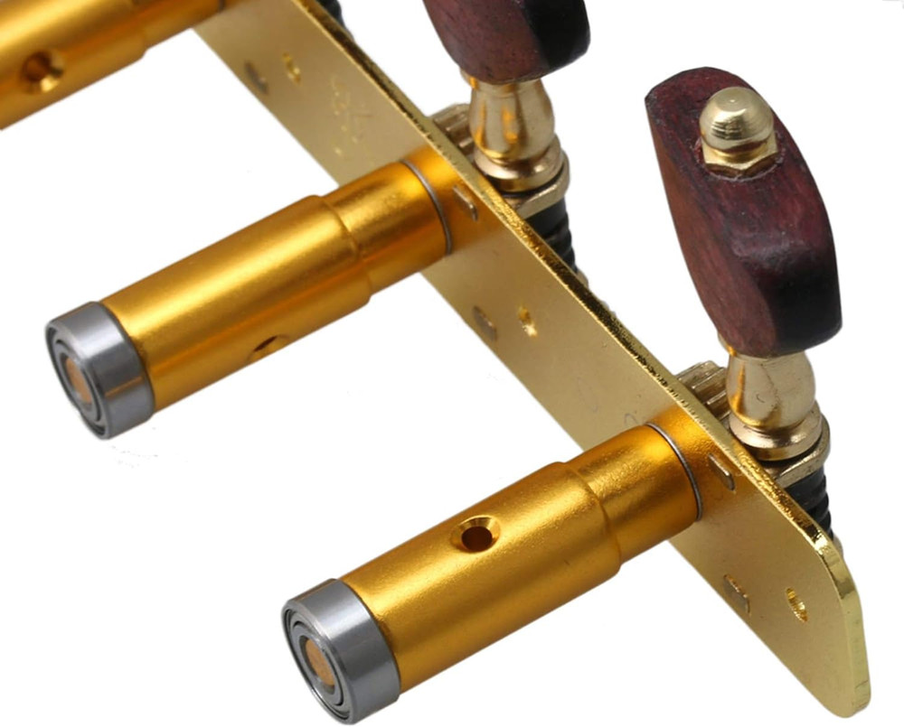 2Pcs Gold-Plated Acoustic Classical Guitar Machine Heads Tuning Keys Peg Replace