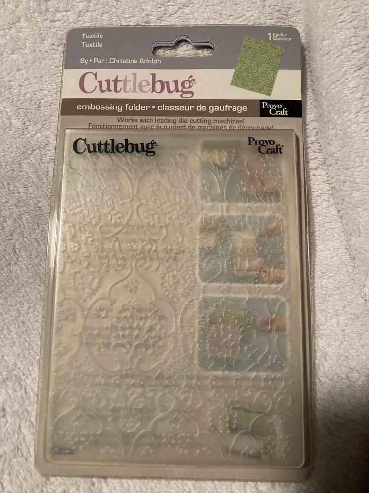 Paper EMBOSSING FOLDER CUTTLEBUG FOR SCRAPBOOKING NEW Textile Provo Craft