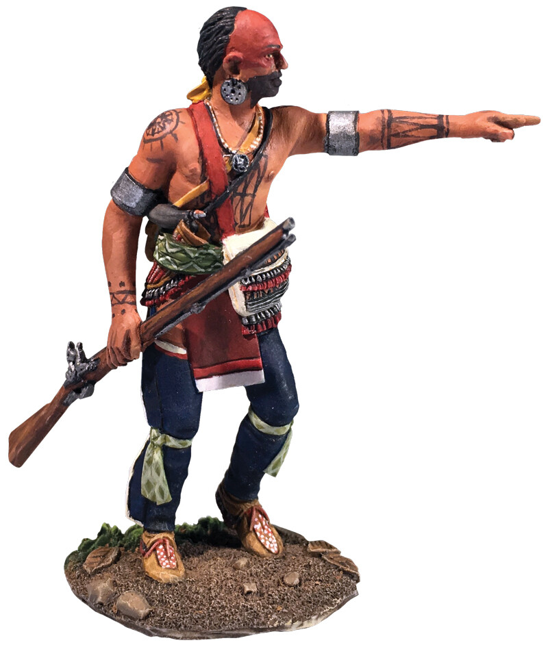 W.Britain 16065 Native Warrior Advancing Pointing (Britains)