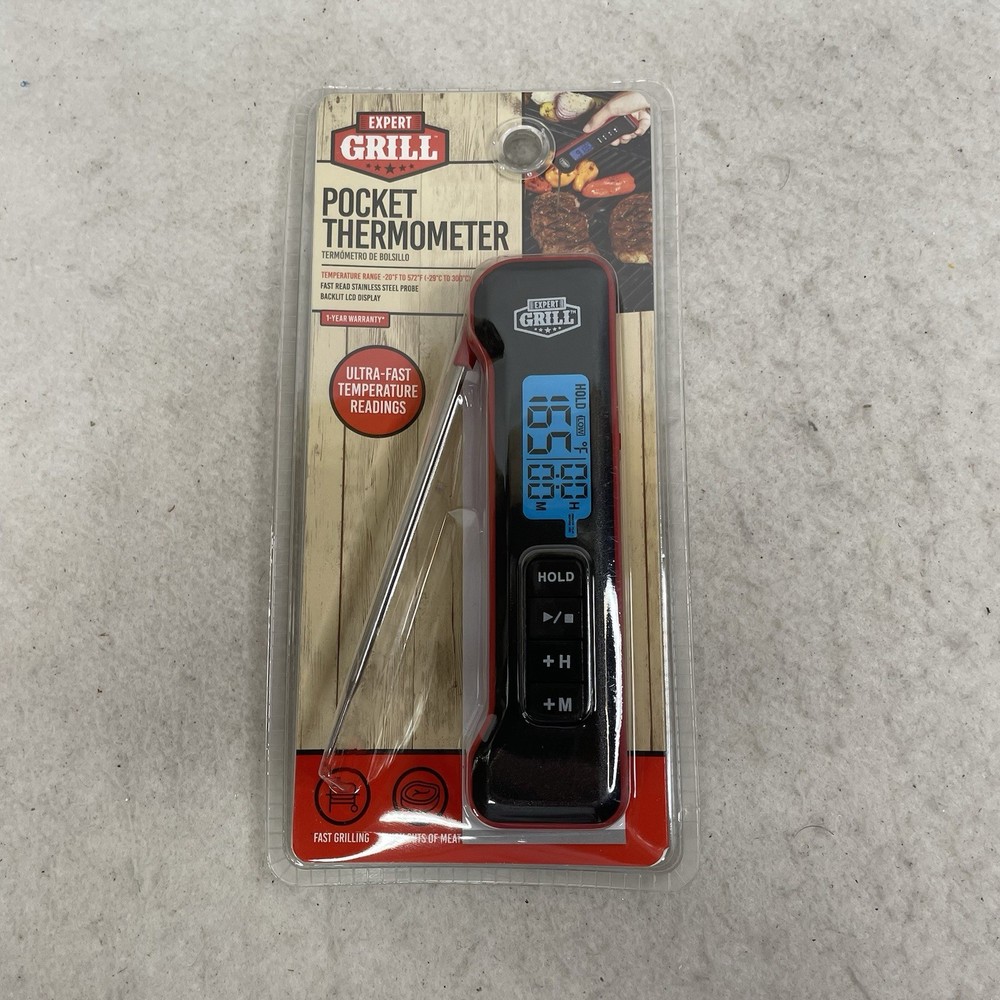 Expert Grill, Pocket Thermometer, New in Package
