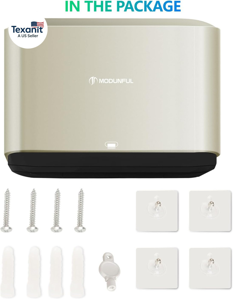 C-Fold Paper Towel Dispenser for Bathroom: Compact 200 Sheets Large Capacity for