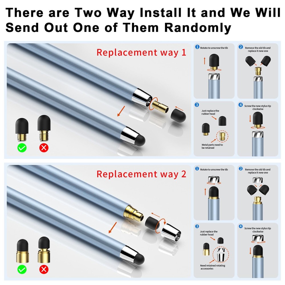 Stylus Pen for iPhone/ipad/Android Tablets 2-in-1 High Sensitivity Accessories