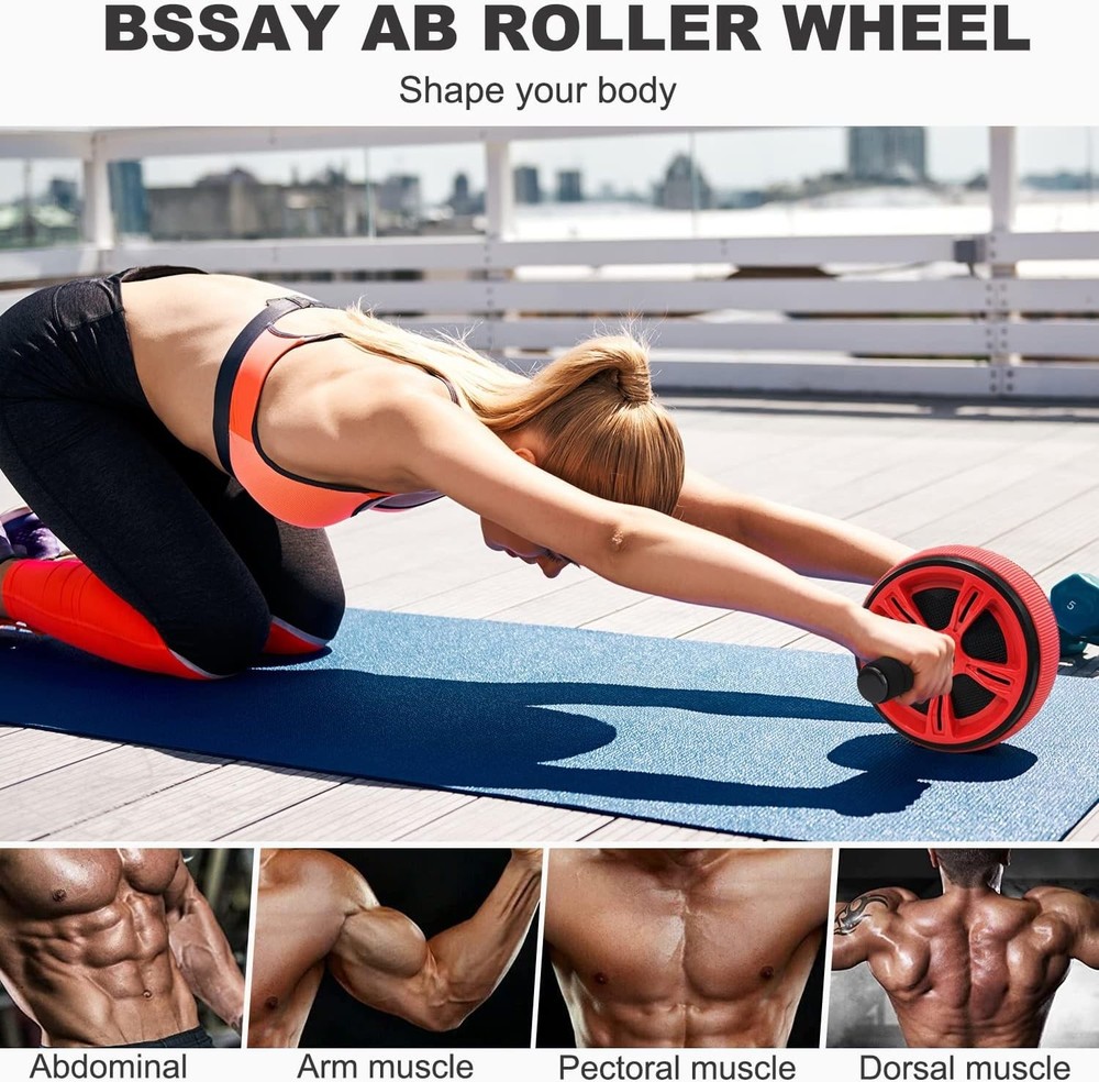 Ab Roller Wheel Abs Workout Equipment Abdominal & Core Strength Training