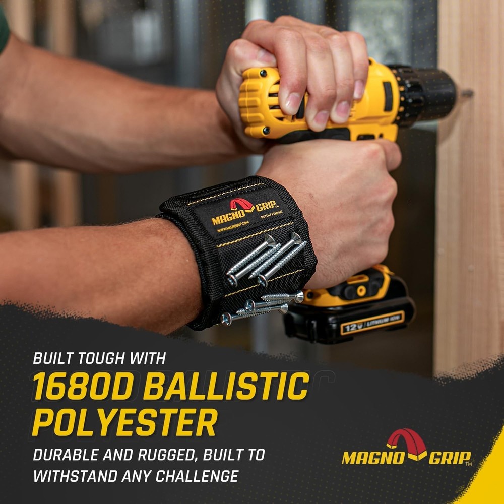 Breathable Magnetic Wrist Band for Construction & DIY - Efficient Tool Organizer