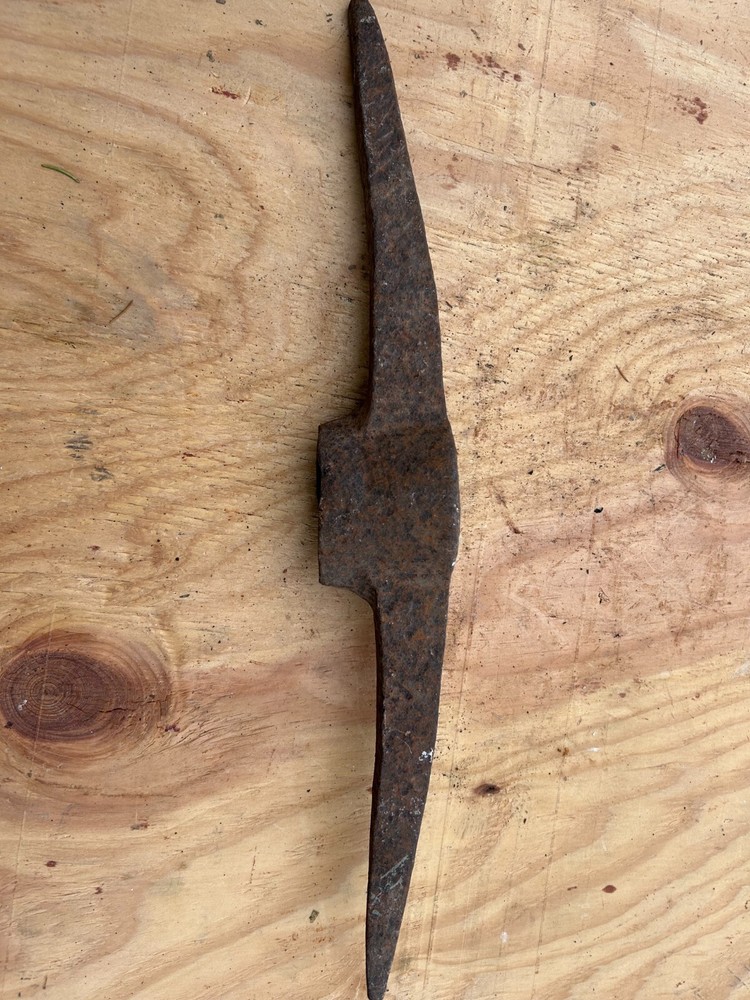Long Pick Head Rusty Rustic no handle Original Vintage Primitive Farm Decor