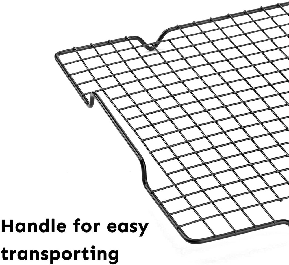 HULISEN 2 Pack Cooling Racks Nonstick Fits Half Sheet Pan Oven Safe