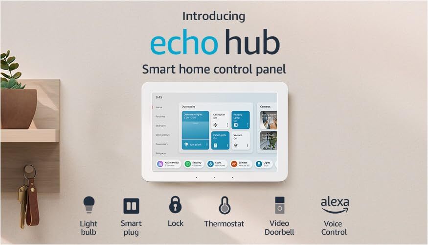 Introducing Amazon Echo Hub | 8” smart home control panel with Alexa | Compatibl