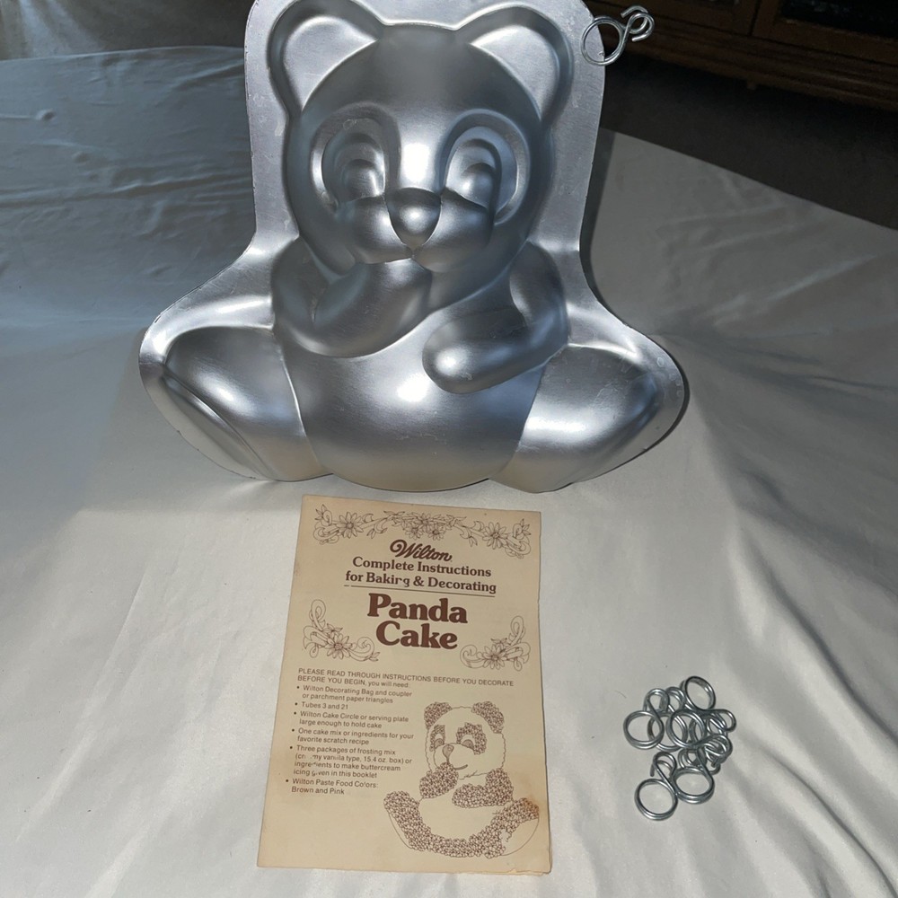 Wilton 1977 TEDDY BEAR Cake Pan Mold # 2105-9402 w/ Instructions