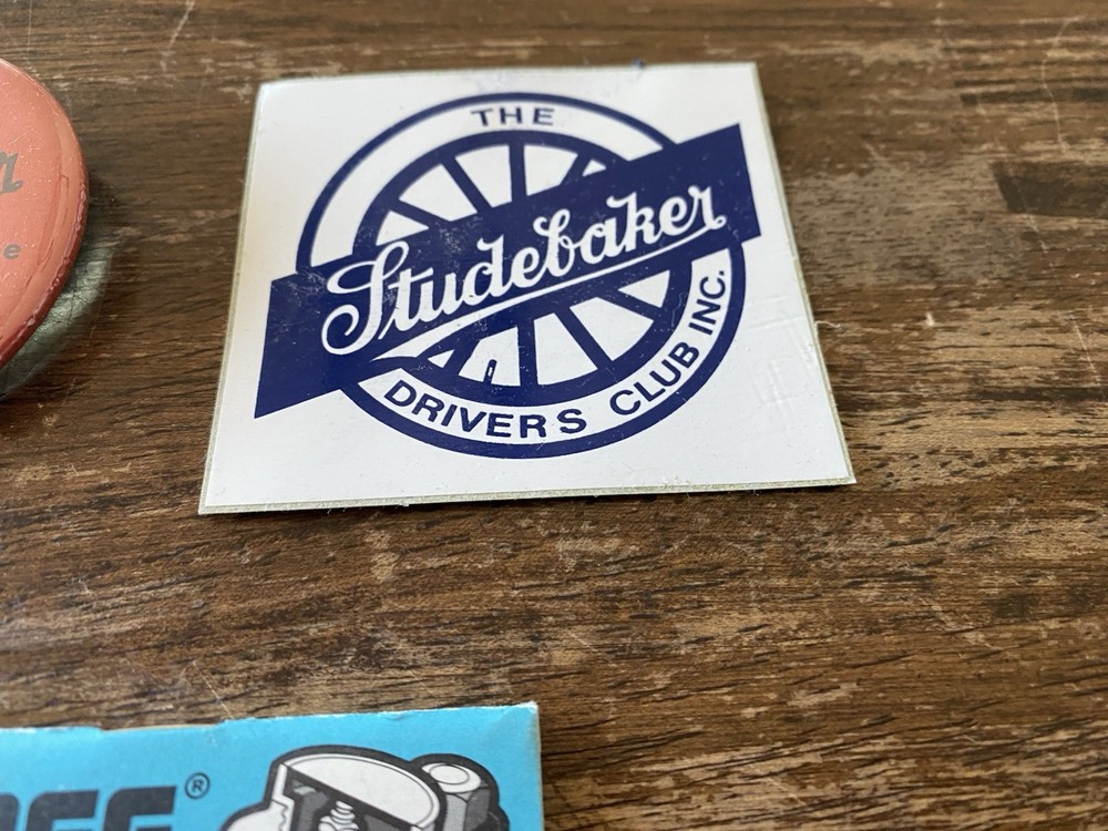 STUDEBAKER PATCH, STICKER, PLAQUE, DRIVERS CLUB, BUTTON CAR AUTO ADVERTISING