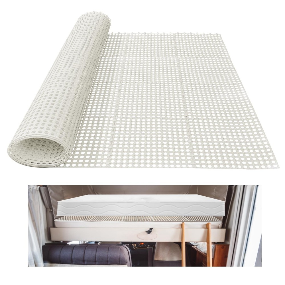 Plactic Mattress Underlay 83" L x 59" RV Under Mattress Modular Interlocking ...