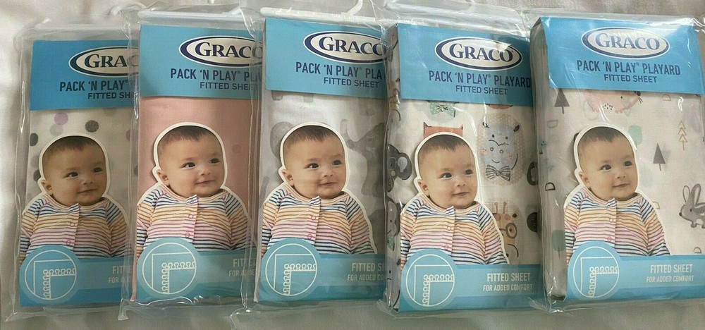 Graco Pack 'N Play Playard Fitted Sheet multiple colors & patterns new