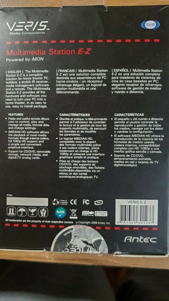 Antec 30123 VERIS E-Z Multimedia Station
