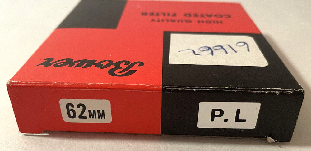 VTG BOWER Polarized 62mm Threaded Filter JAPAN Original Box Case NEW