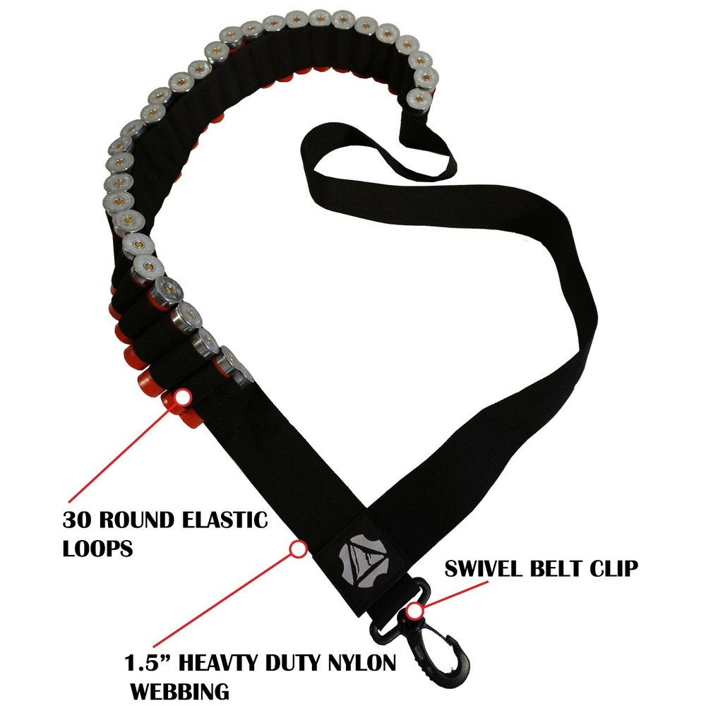 Krevis Basic 30 Rd Bandolier - Shotgun Shell Holder