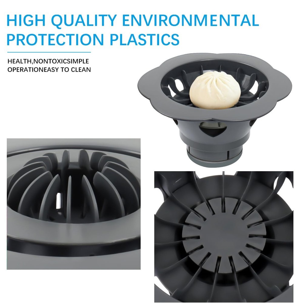 MDJVLNQ Big Dumpling Maker Momo Machine,6.57" Baozi Machine Large, Gray