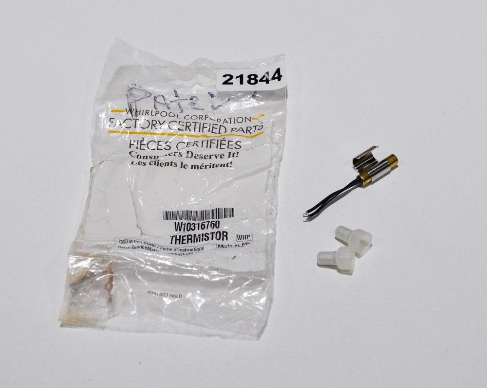 Whirlpool W10316760 Refrigerator Thermistor Temperature Sensor
