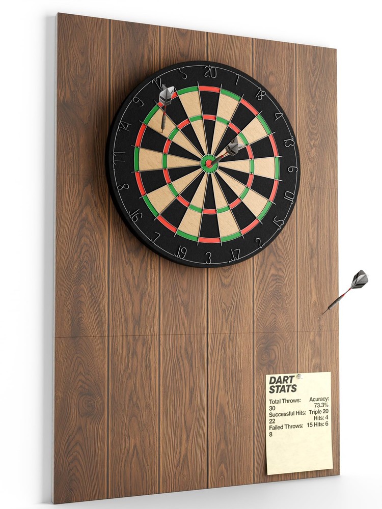 Fluxynara Felt Dart Board Wall Protector Foldable Backboard Square Surround Prot
