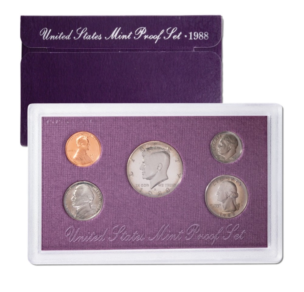1988 U.S. Mint ,Proof Set, Original Packaging ~ OGP