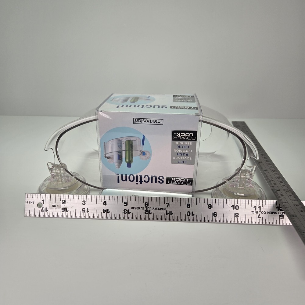 interDesign Power Lock Suction Shower / Bathtub Caddy New With Tag