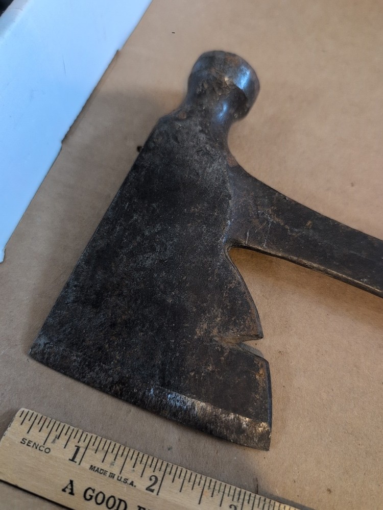 Vintage ESTWING? Hatchet Axe Leather Handle Hammer Multi Tool