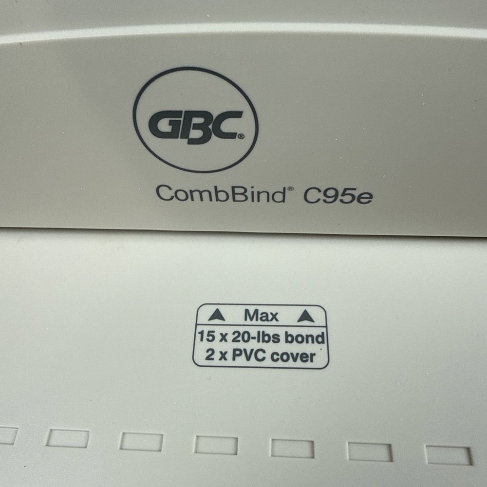 GBC CombBind C95e Manual Comb Binding Machine