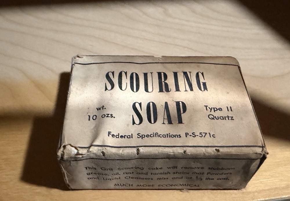 1930s- 1950s Type 2 Quartz Scouring Soap WWII