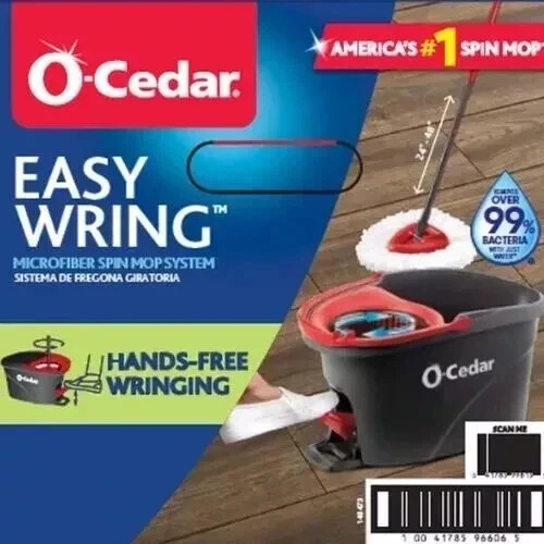 O-Cedar EasyWring Spin Mop With Bucket