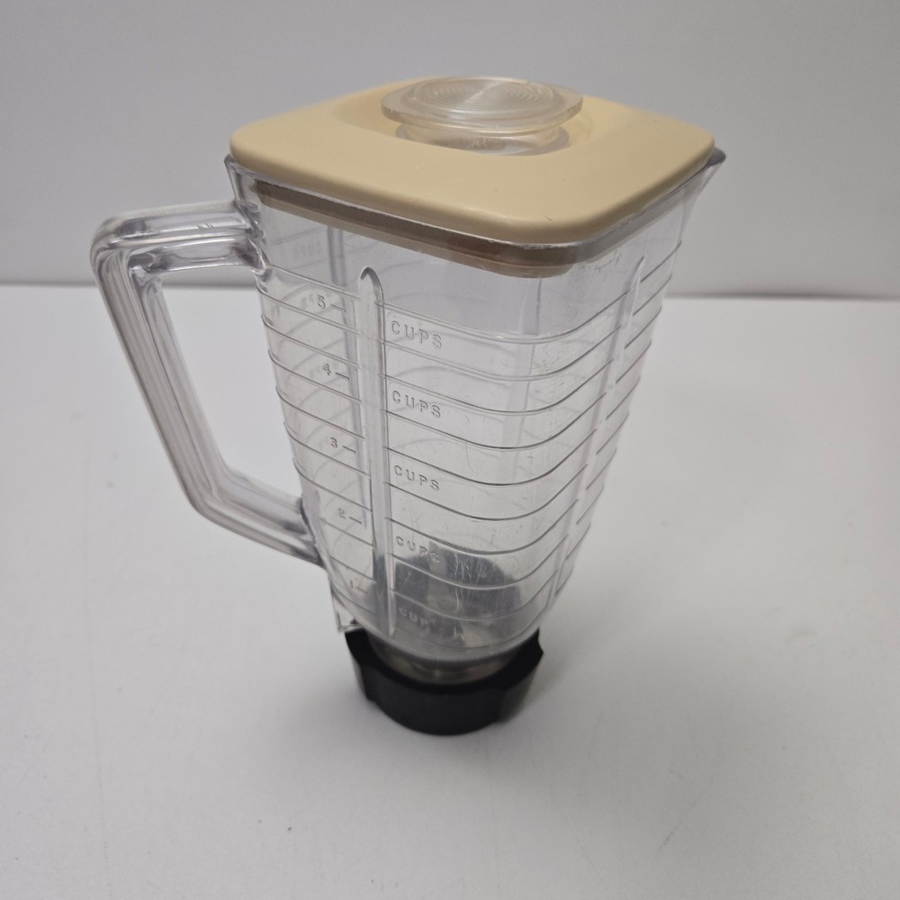 Vintage Oster Blender Plastic Jar 5 Cup w/ Lid Replacement