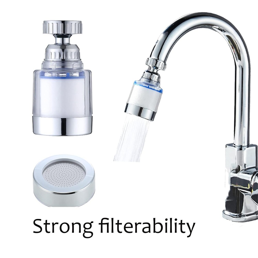 Faucet Water Filter Tap Filtration Kitchen Sink Mount Purifier System 360°Rotate
