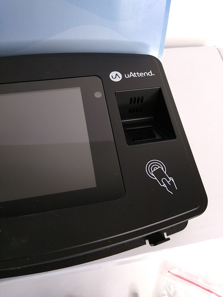 OPEN BOX uAttend Biometric Fingerprint Touch Tablet Time Clock Black JR2000