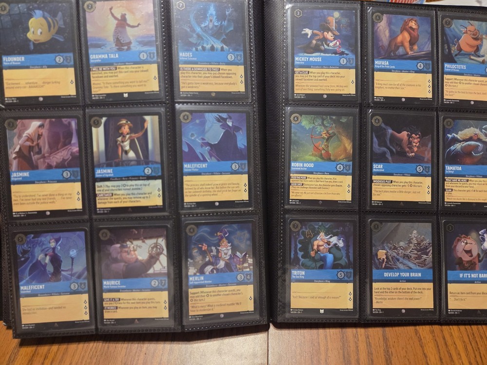 Disney Lorcana The First Chapter Complete Master Set Regular & Cold Foil Lot
