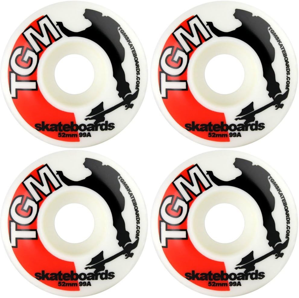 Skateboard Package 5.0" Trucks with 52Mm White Wheels + Components