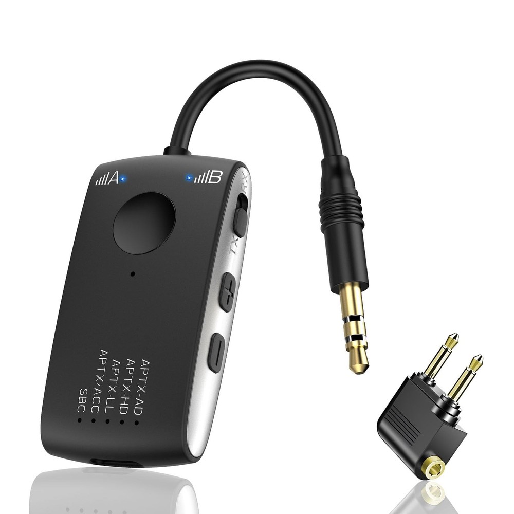Bluetooth 5.4 Transmitter Receiver For 2 BT Devices, Wireless Adapter